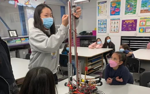 a person in a lab coat