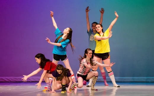 a group of women dancing