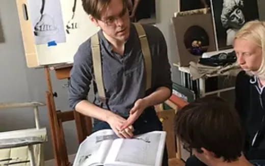 a person sitting in a chair