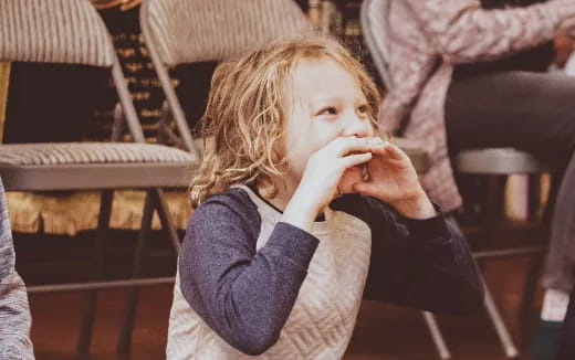 a person sitting in a chair