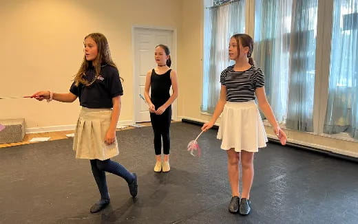 a group of women dancing