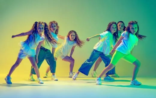 a group of women dancing