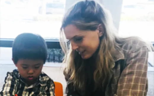 a person and a child