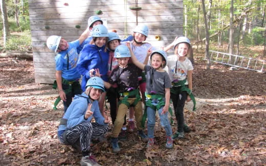 a group of people wearing helmets