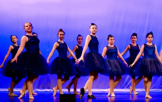 a group of women dancing