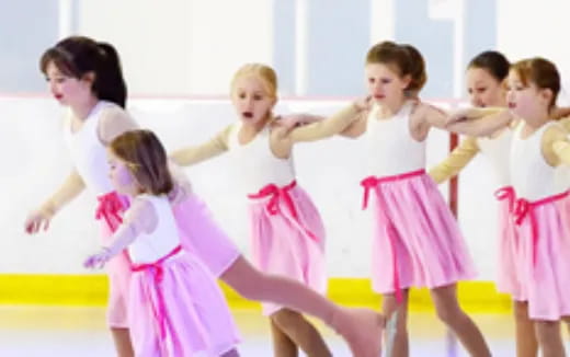 a group of children dancing