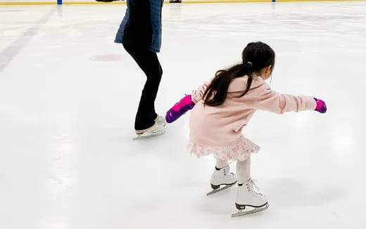 a girl on ice skates