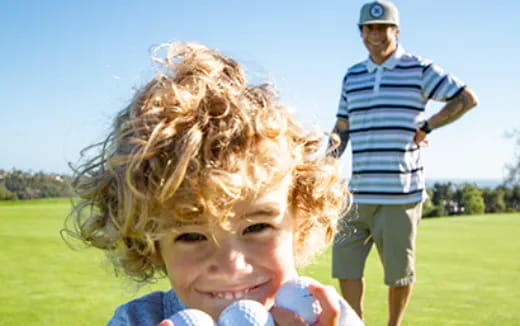 a child with curly hair