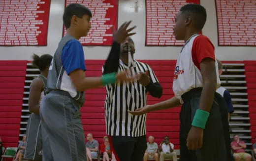 a group of men in a gym