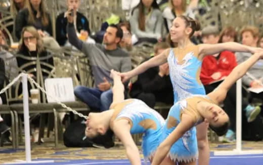 a couple of women wrestling