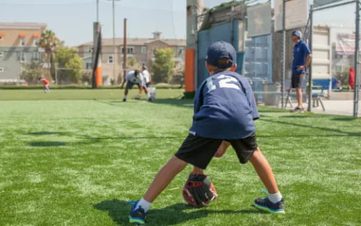 a person playing football