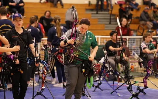 a group of people playing instruments