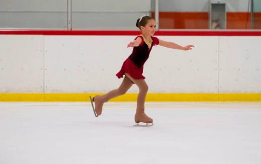 a person ice skating