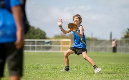 a person throwing a ball