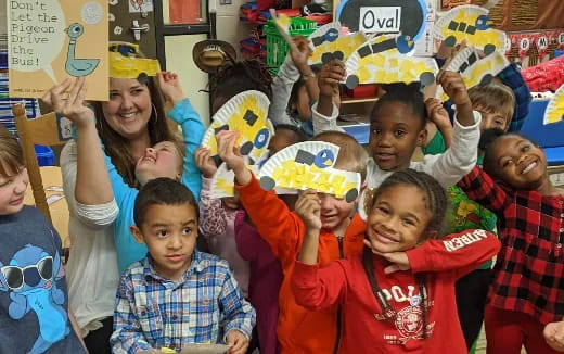 a group of children posing for a photo