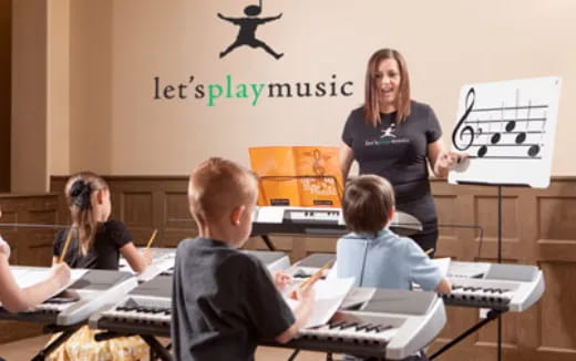 a teacher teaching a class