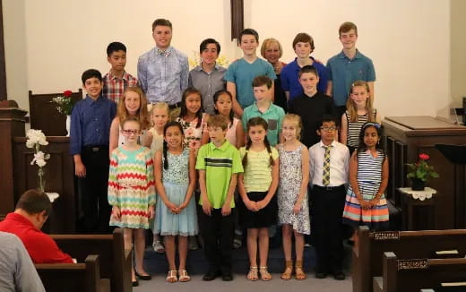 a group of people posing for a photo