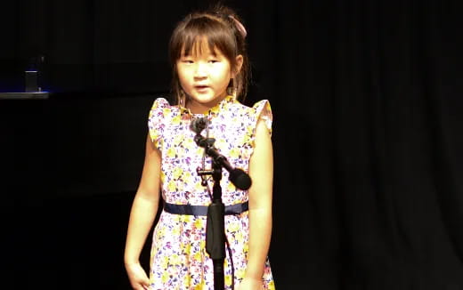 a girl wearing a dress