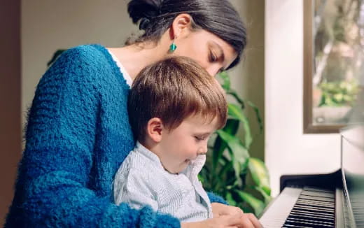 a person holding a baby