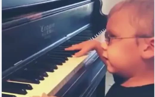 a person playing a piano