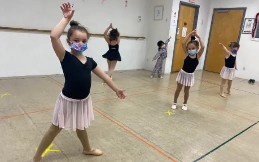 a group of children in a gym