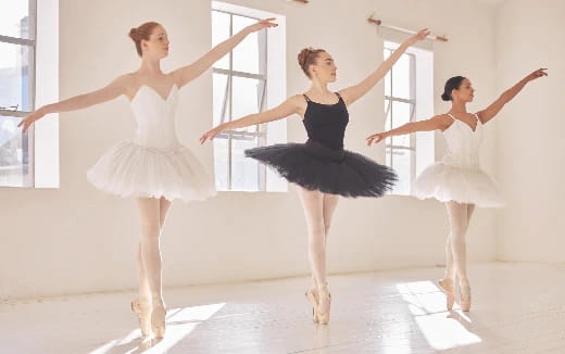 a group of women dancing