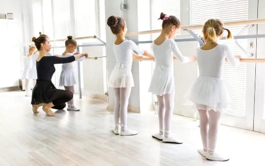 a group of girls dancing