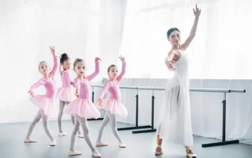 a group of girls dancing