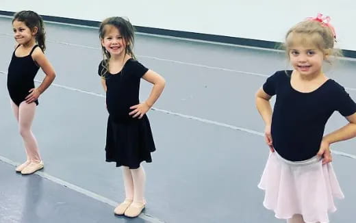 a group of girls dancing