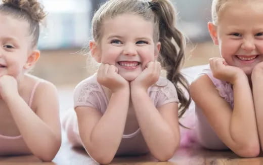 a group of children smiling