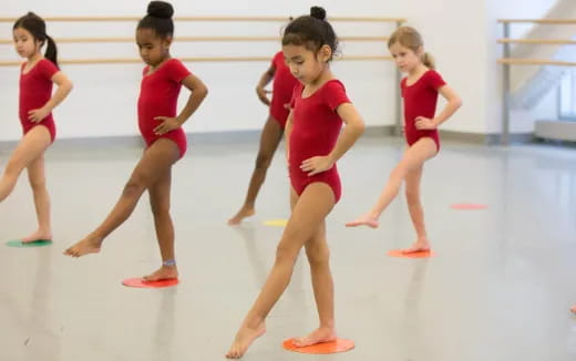 a group of women in a gym