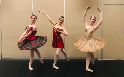 a group of women dancing