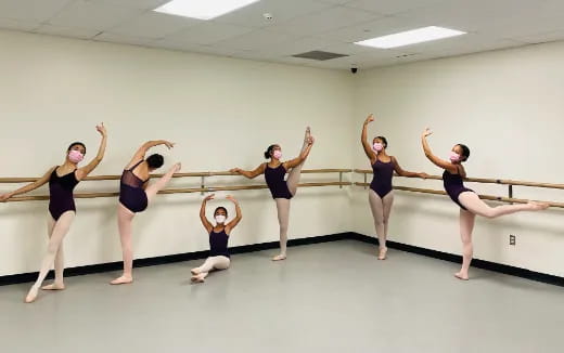 a group of women dancing