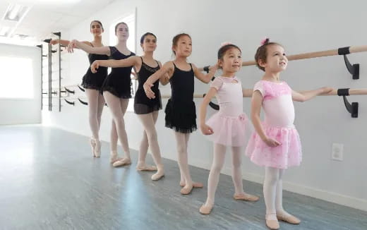 a group of girls dancing