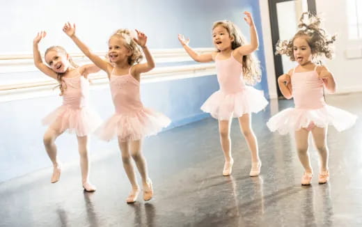 a group of girls dancing