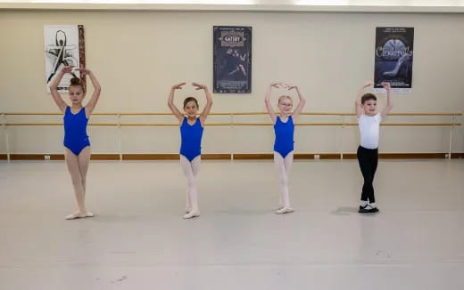 a group of people in a gym