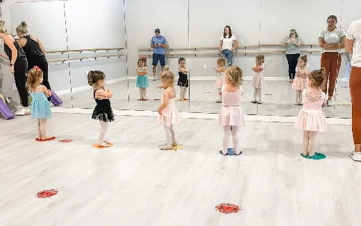 a group of children in a room