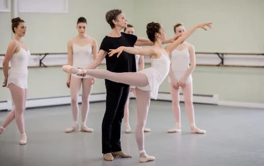 a group of people dancing