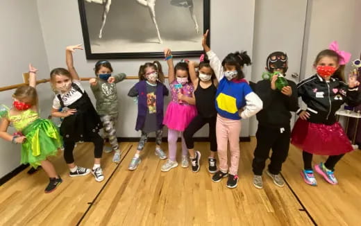 a group of children wearing clothing