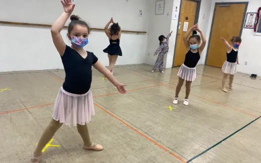 a group of children in a gym