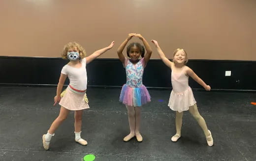 a group of girls dancing