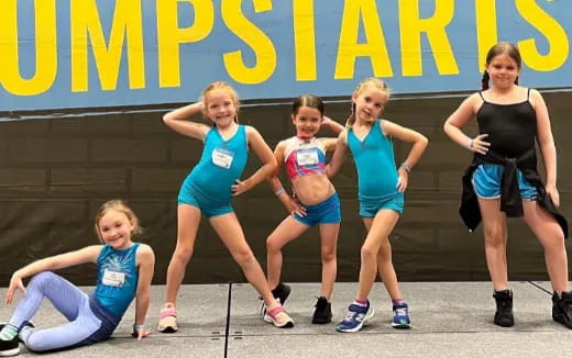 a group of women running