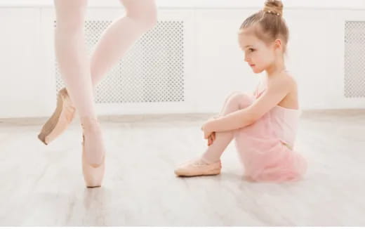 a young girl doing yoga