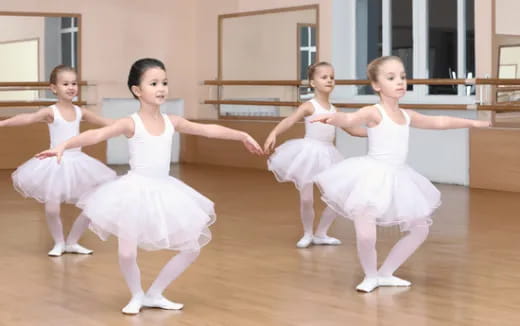 a group of girls dancing