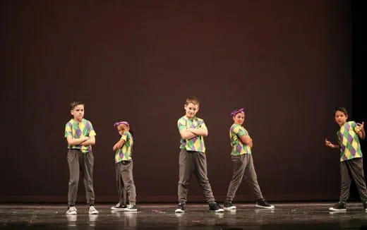 a group of people on a stage