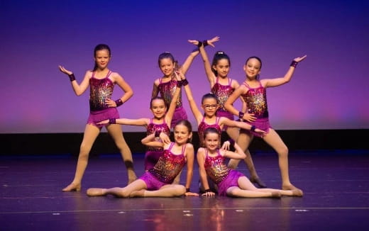 a group of women dancing