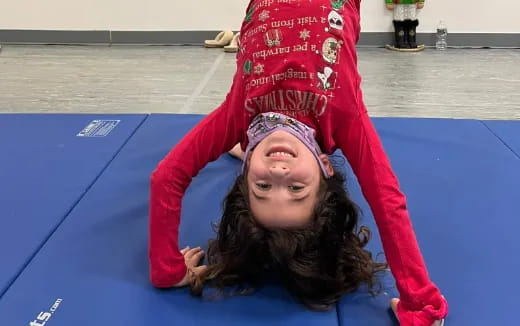 a person in a red coat