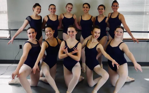 a group of women dancing