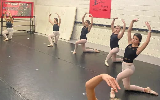 a group of women dancing