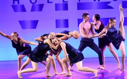 a group of people dancing